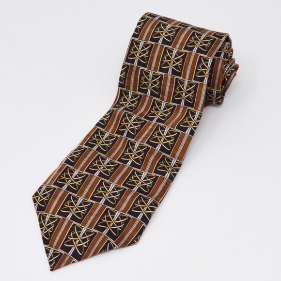 Oscar de la Renta All Silk Neck Tie - Picture 1 of 7